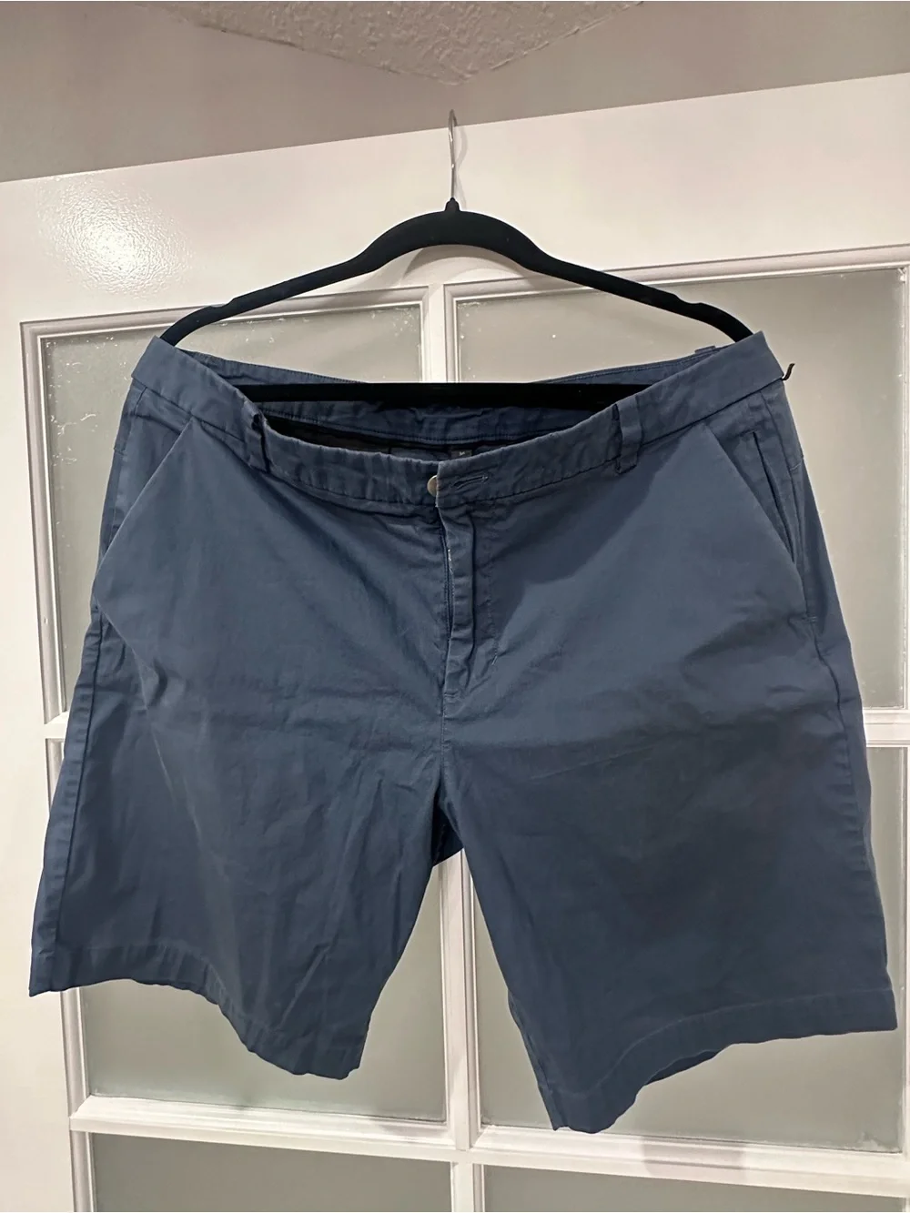 Lululemon Men’s Navy Chino Golf Shorts Size 36 Stretch Casual Performance